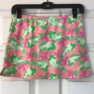 Lilly Pulitzer fish print swim skirt